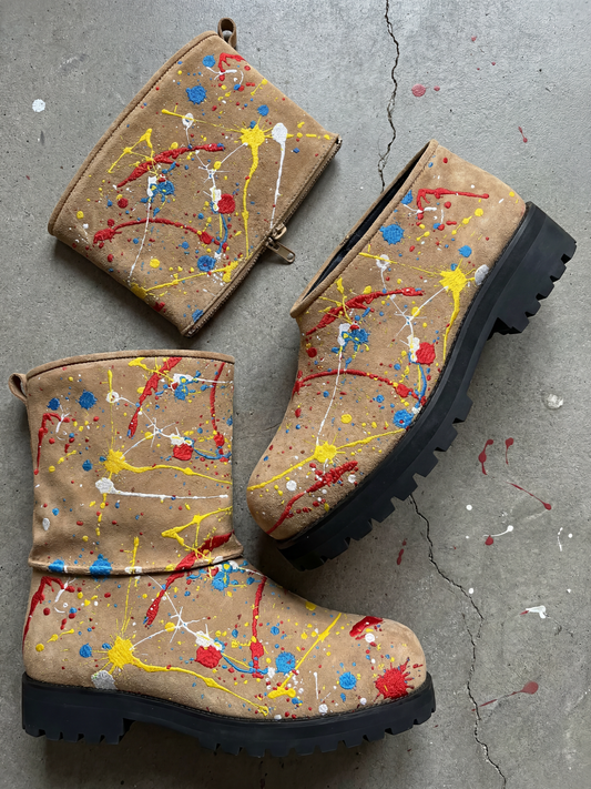 'PAINT SPLATTER' DETACHABLE BOOTS